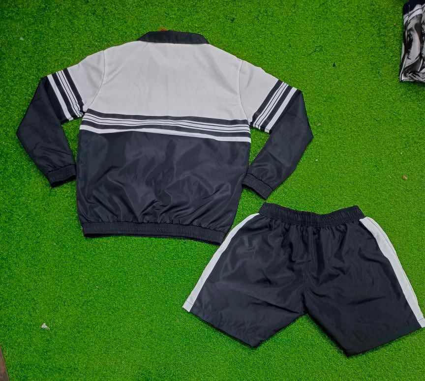 Black Windbreaker Set