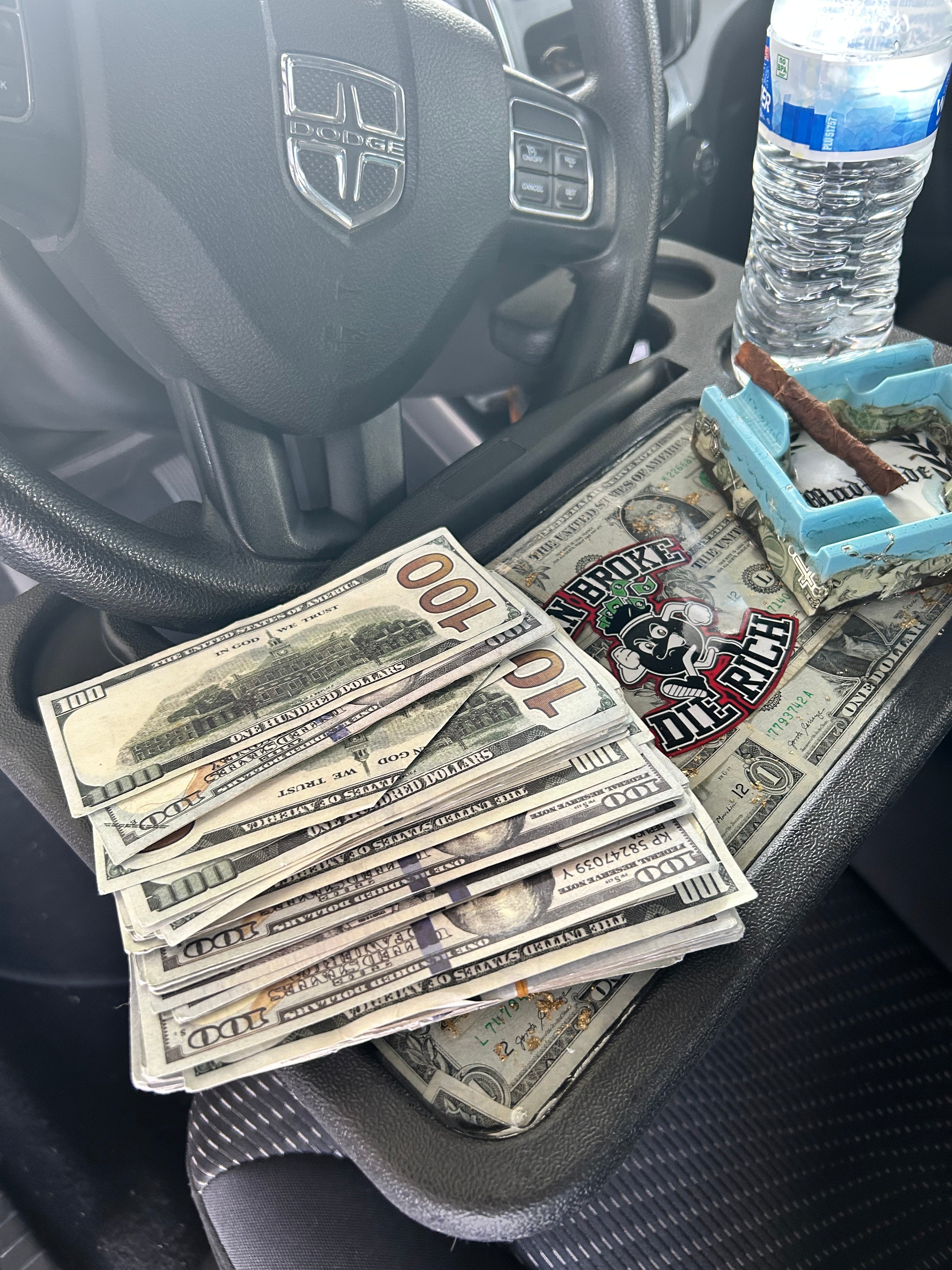 Born Broke Die Rich Custom Tray