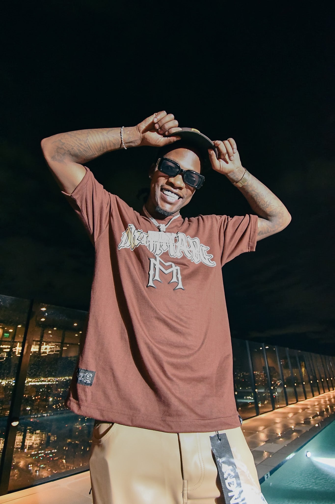 Brown/Cream Puff Printed Tee