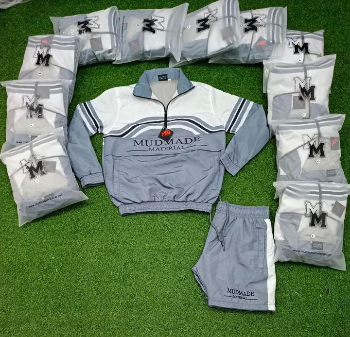 Grey Windbreaker Set