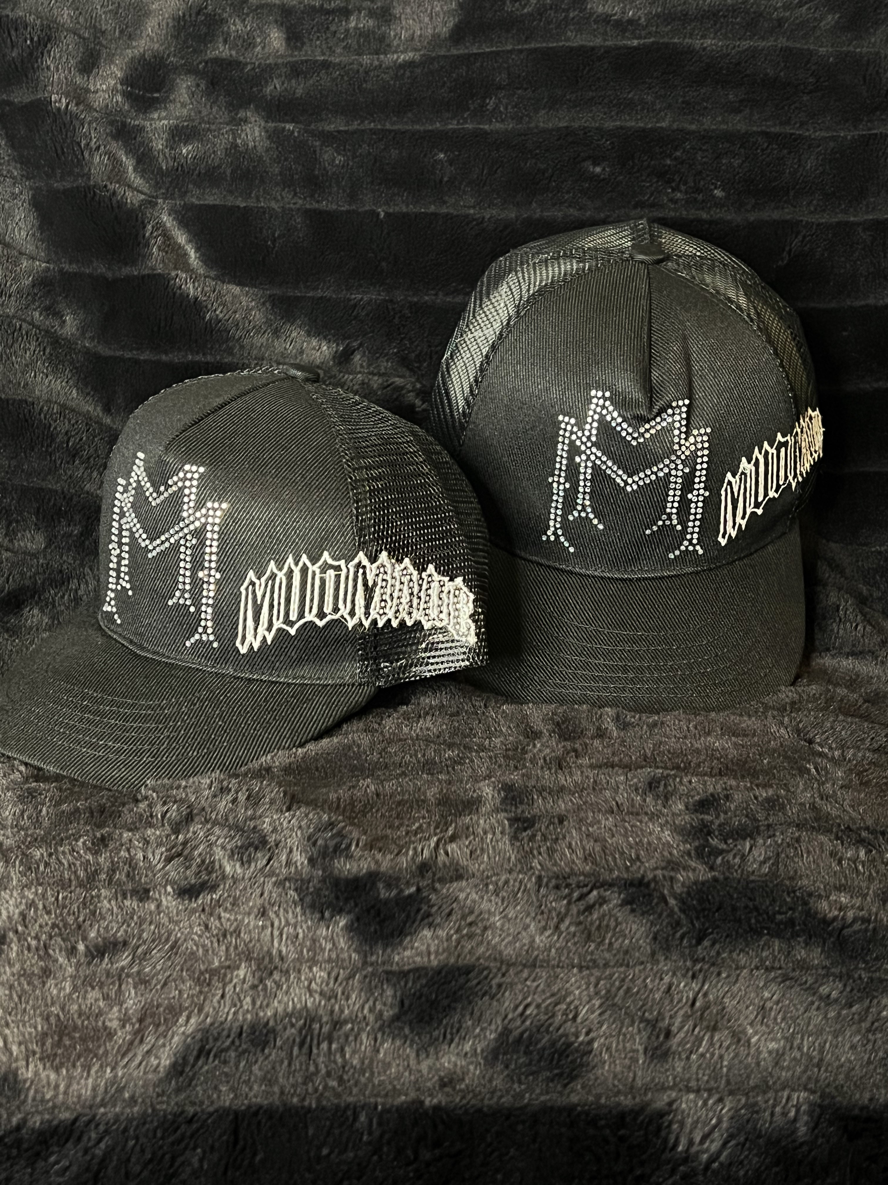 Double M Rhinestone SnapBack Hat