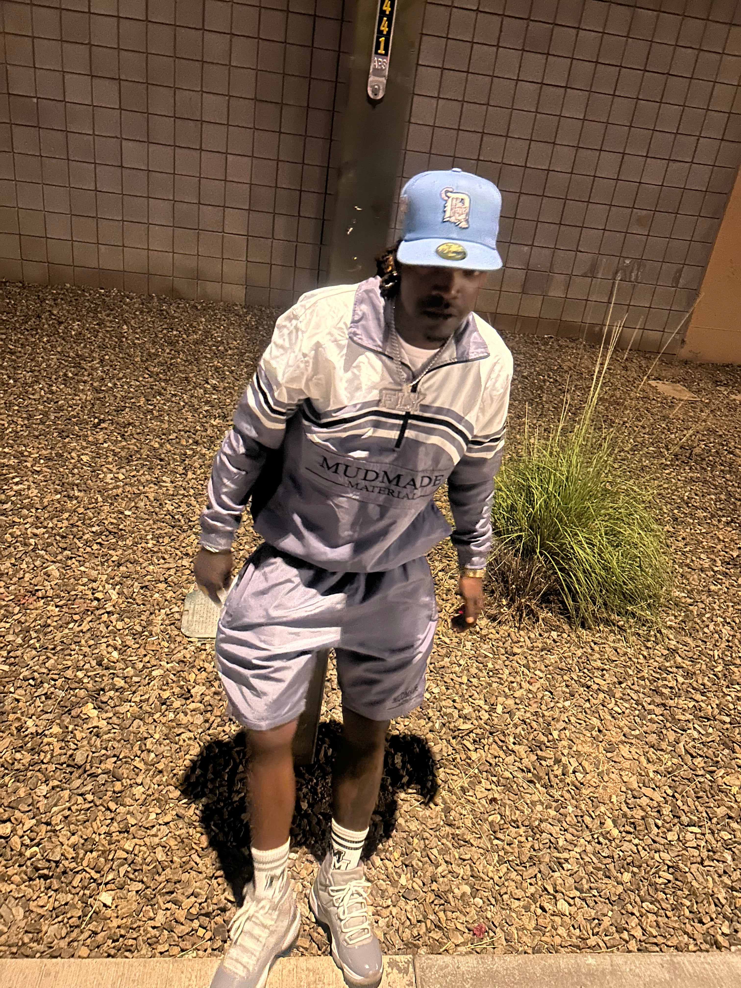 Grey Windbreaker Set