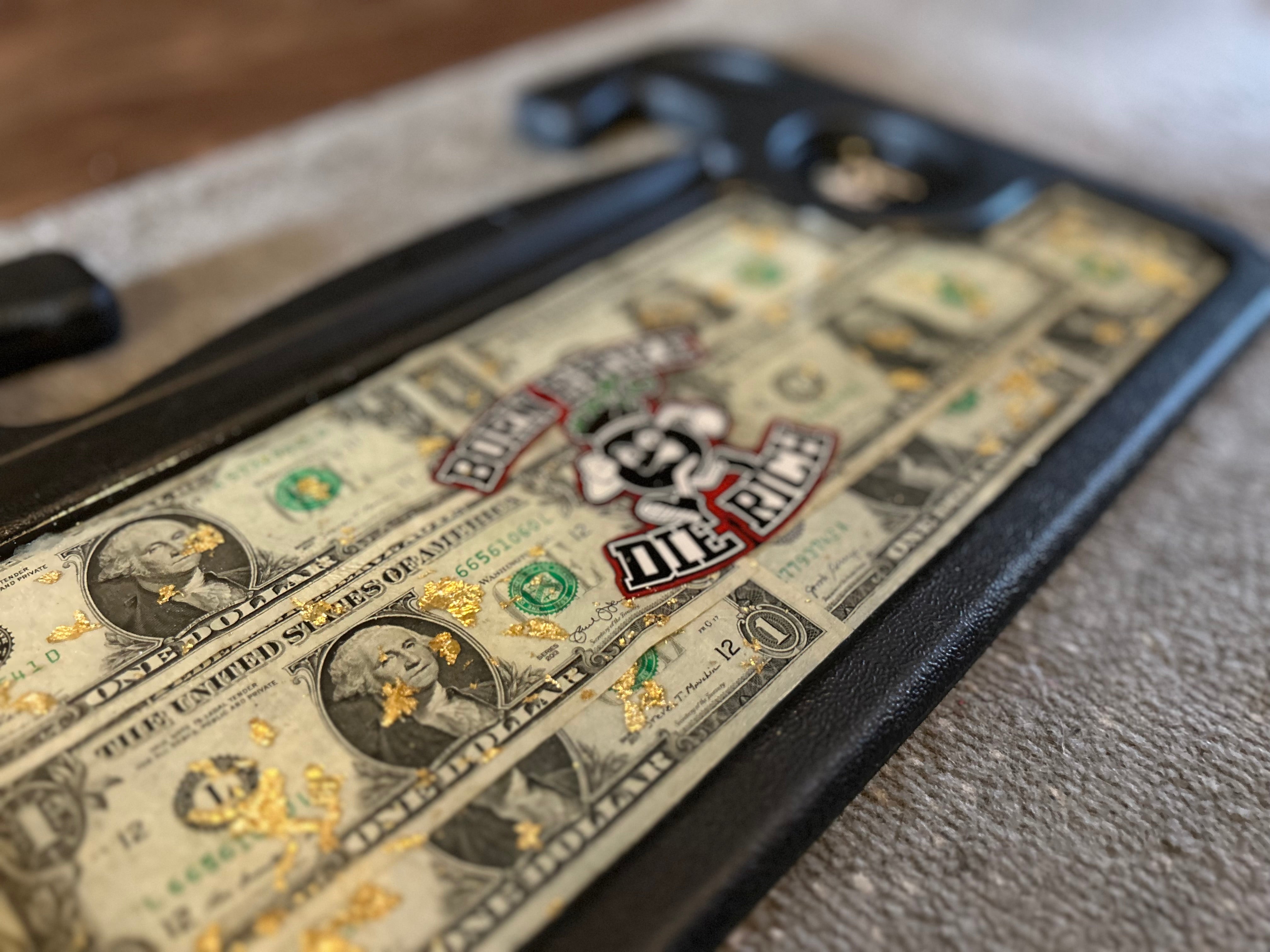 Born Broke Die Rich Custom Tray