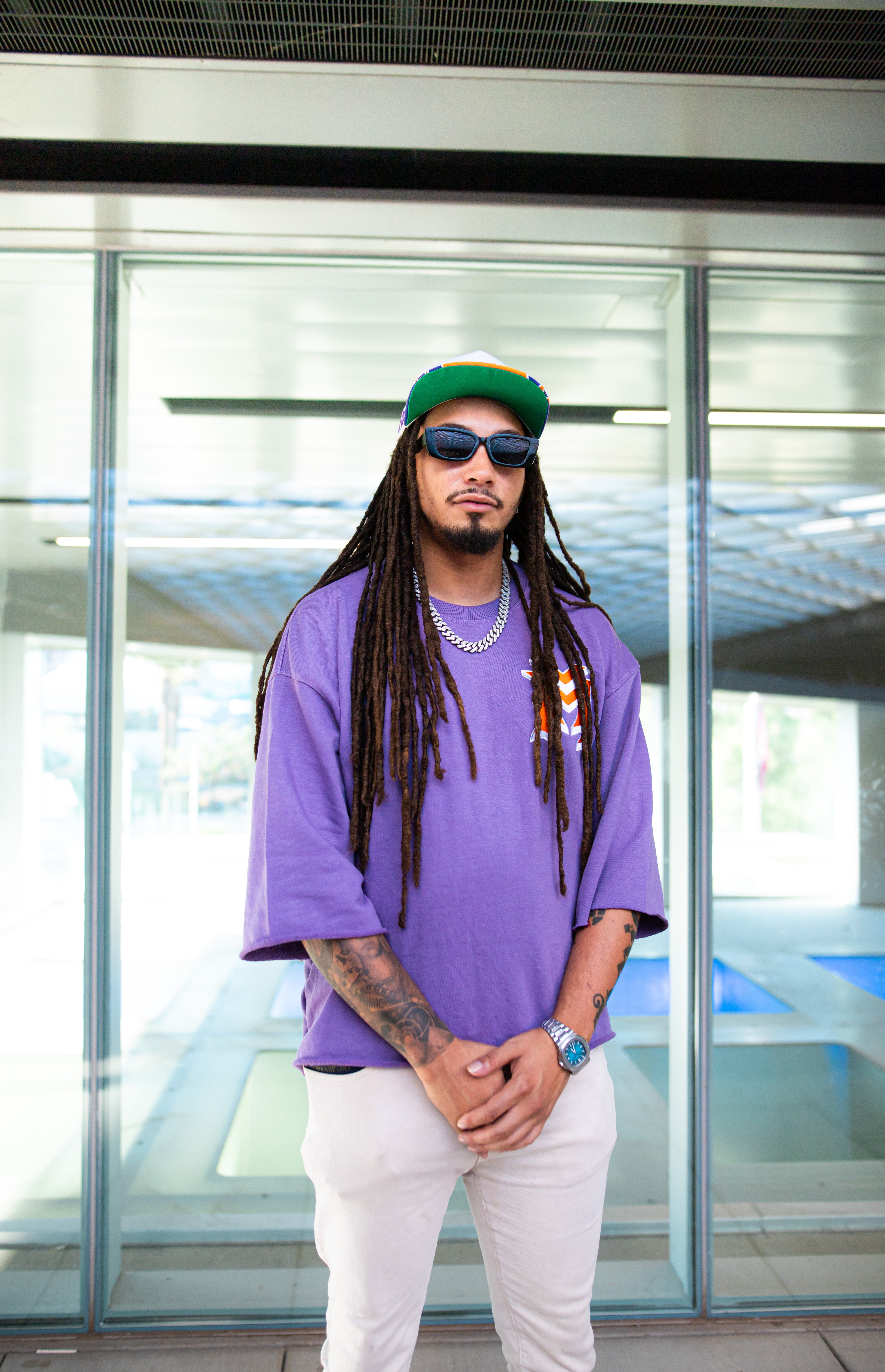 Phoenix themed double M drop shoulder tee