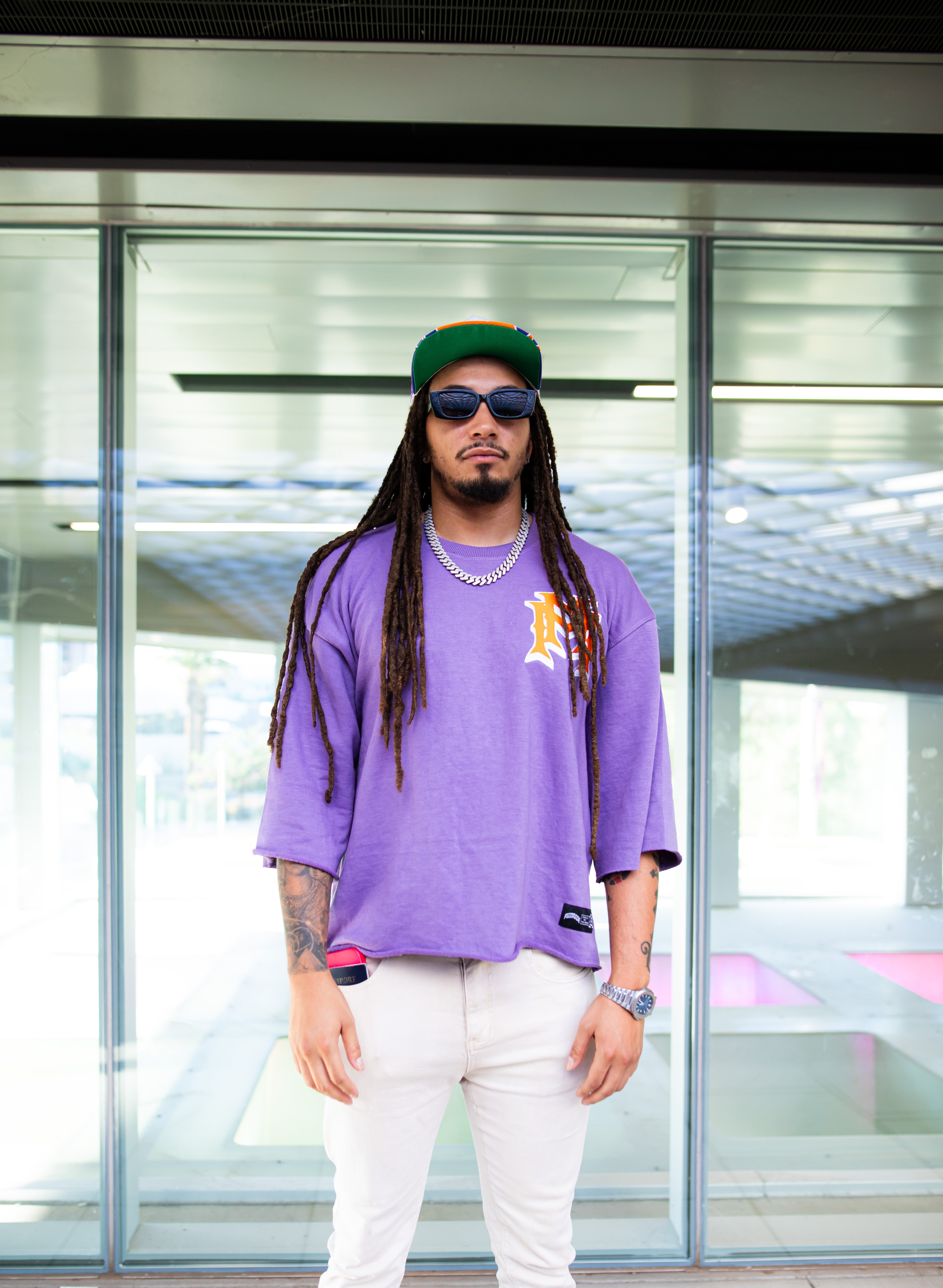 Phoenix themed double M drop shoulder tee