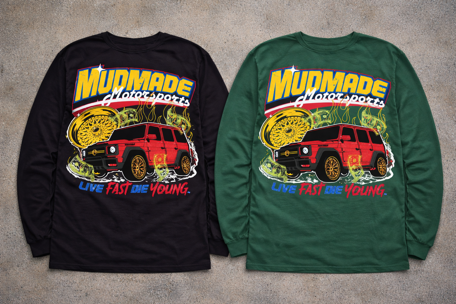 Green Raceway Long Sleeve