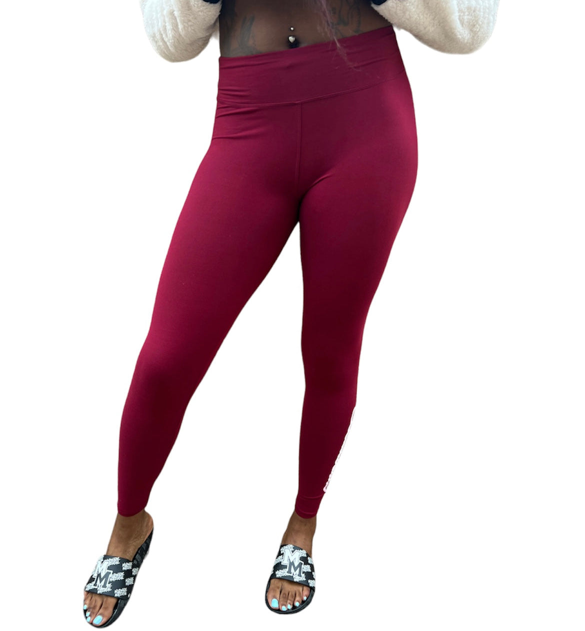 Burgundy MudMade Yoga Pants